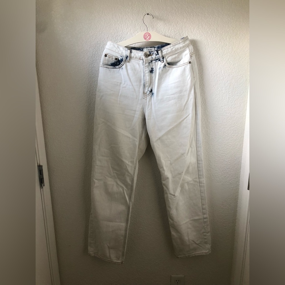 Source Unknown Brand White Bleached Acid Washed C… - image 5